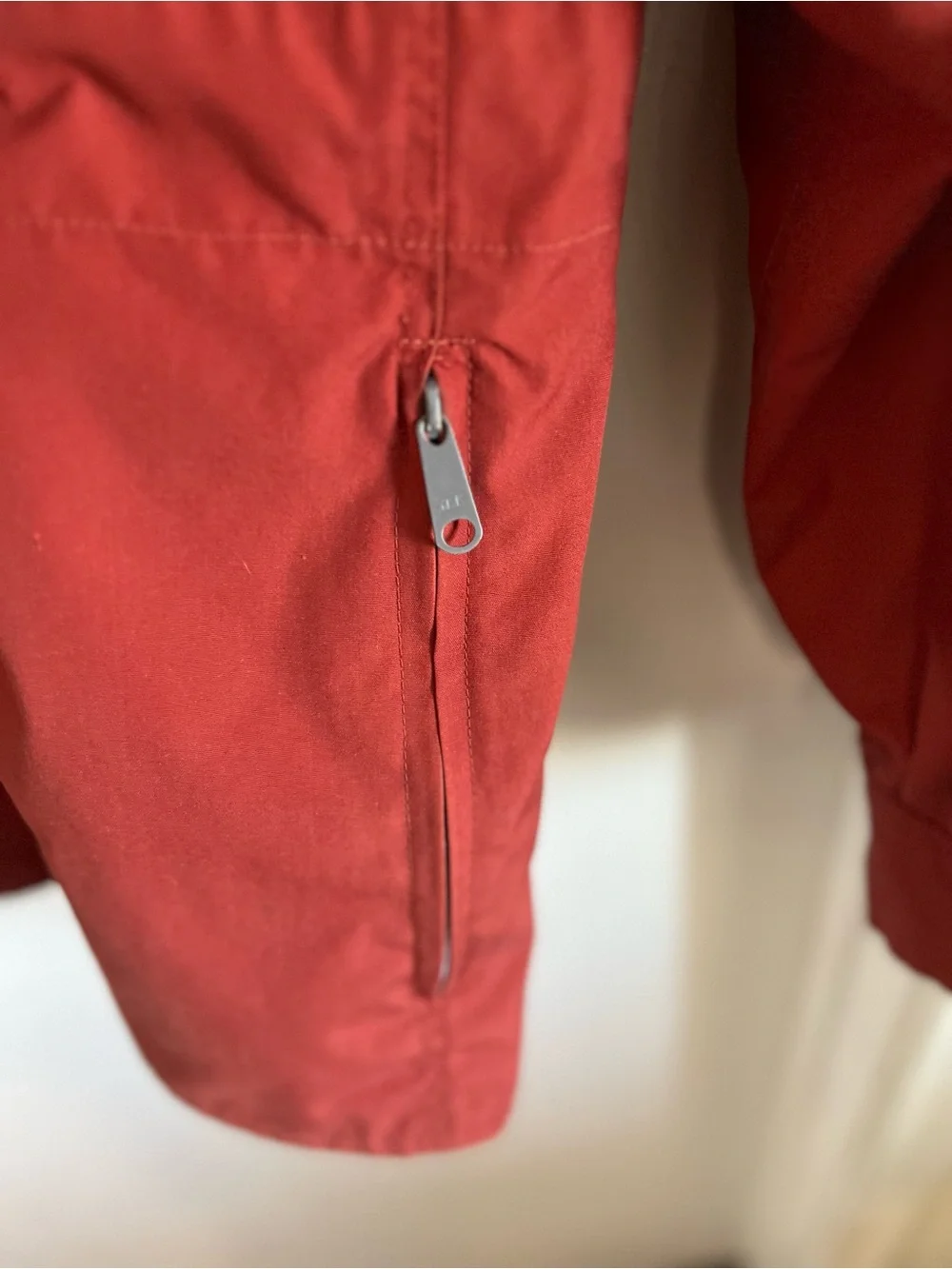 REI Natural Comfort Mountain Parka Hood Mens Size L Burnt Red/ Orange Vintage
